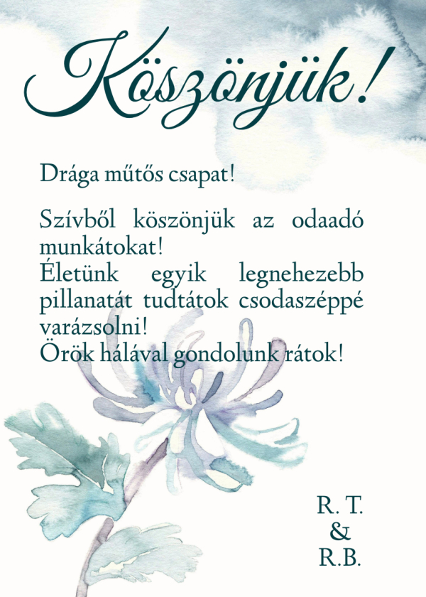 Köszönetet kapott a Központi Műtő!