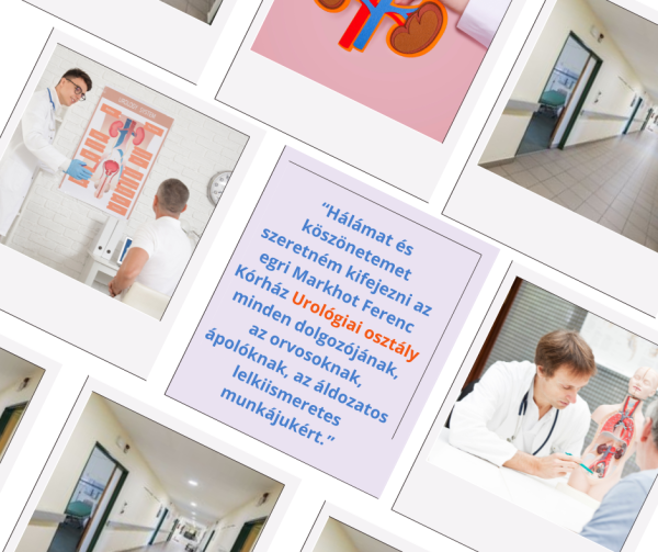 Köszönet az Urológiai osztály csapatának!