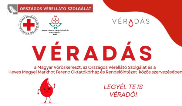 Véradás a Markhot Ferenc Kórházban