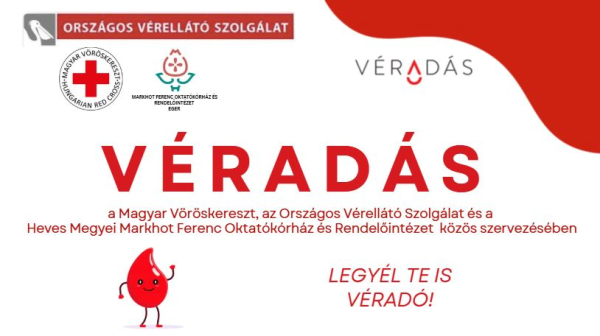 Véradás a Markhot Ferenc Kórházban