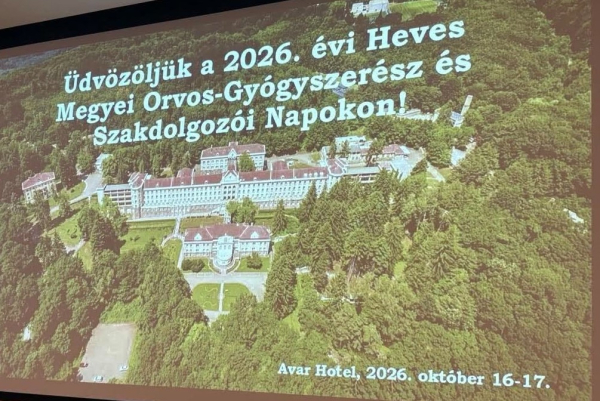 Kórházunk munkatársai is előadtak a Heves Megyei Orvos–Gyógyszerész–Szakdolgozói Napokon