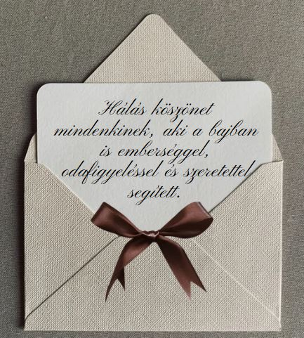  Az Egri Lengyel Kisebbségi Önkormányzat elnökének köszönőlevele