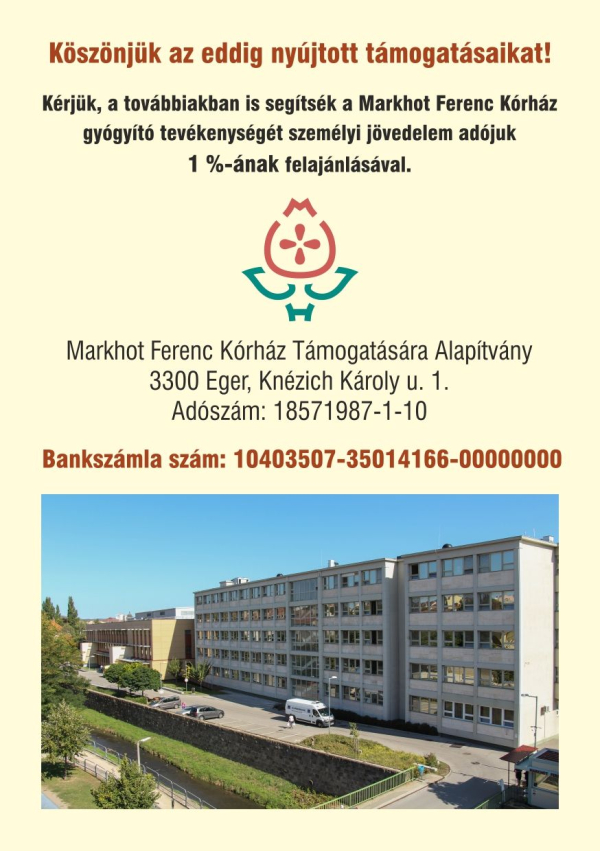 Köszönet a felajánlásokért