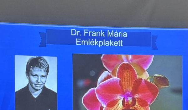 Átadták a XXXI. Dr. Frank Mária Emlékülés díját