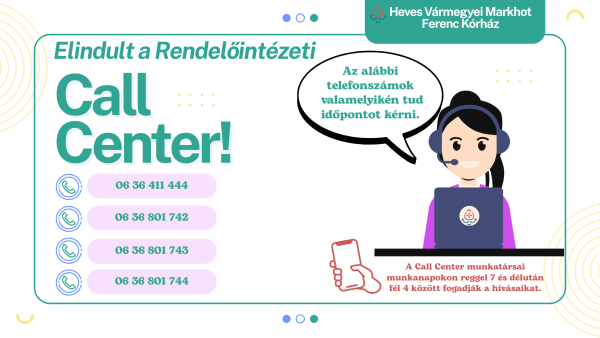 Call center a kórházban - gyors időpontkérés