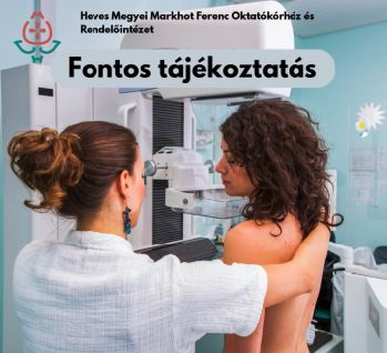 Egy napra szünetel a mammográfiai vizsgálat október 22-én