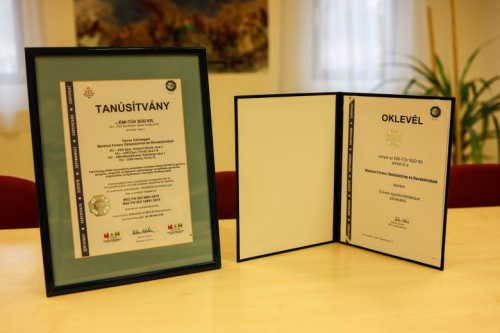 Huszonöt éves a minőségirányítási rendszer